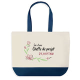 Sac de shopping bleu Cheffe de Projet d'exception