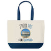 Sac de shopping bleu J'peux pas Fort Boyard