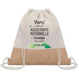 Sac Fête des Mères Mamie Maman Cadeau anniversaire Noël Travail Métier Départ Retraite Collègue Femme cabas shopping plage