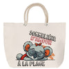 Sac Fête des Mères Mamie Famille Idée Cadeau anniversaire Noël Travail Boulot Métier Départ Retraite Collègue Femme cabas shopping plage