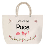 Sac Fête des Mères Mamie Famille Idée Cadeau anniversaire Noël Travail Boulot Métier Départ Retraite Collègue Femme cabas shopping plage