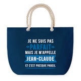 Sac de plage Bleu anse corde Jean-Claude Parfait