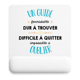 Tapis de souris ergonomique avec repose-poignet, accessoire bureau pour femme et homme, fête des pères, cadeau pas cher, idée cadeau fête des mères, secret santa, départ à la retraite, télétravail et gaming