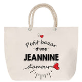 Sac Fête des Mères Mamie Famille Idée Cadeau anniversaire Noël Travail Boulot Métier Départ Retraite Collègue Femme cabas shopping plage