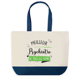 Sac de shopping bleu Meilleur Psychiatre de tous les temps
