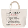 Sac Fête des Mères Mamie Famille Idée Cadeau anniversaire Noël Travail Boulot Métier Départ Retraite Collègue Femme cabas shopping plage