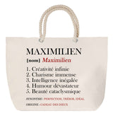 Sac Fête des Mères Mamie Famille Idée Cadeau anniversaire Noël Travail Boulot Métier Départ Retraite Collègue Femme cabas shopping plage