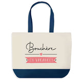 Sac de shopping bleu Bouchère en Vacances