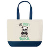 Sac de shopping bleu Marcel Pas Touche Panda