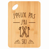 Planche bambou gravée personnalisée femme homme idée cadeau Fête des Mères Fête des Pères apéro papa maman prénom cuisine plateau fromage
