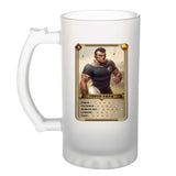 fete des peres papa carte geek gamer cadeau anniversaire noel chope verre à bière cervoise