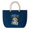 Sac de plage Bleu anse corde J'peux Pas Console