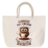 Sac Fête des Mères Mamie Famille Idée Cadeau anniversaire Noël Travail Boulot Métier Départ Retraite Collègue Femme cabas shopping plage