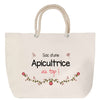Sac Fête des Mères Mamie Famille Idée Cadeau anniversaire Noël Travail Boulot Métier Départ Retraite Collègue Femme cabas shopping plage