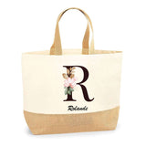 Sac Jute Fête des Mères Fêtes des Pères Mamie Papi Famille Idée Cadeau anniversaire Noël Travail Boulot Métier Départ Retraite Collègue Femme Homme