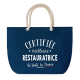 Sac de plage Bleu anse corde Certifiée meilleure Restauratrice
