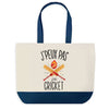 Sac de shopping bleu J'peux pas Cricket