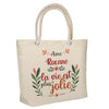Sac Fête des Mères Mamie Famille Idée Cadeau anniversaire Noël Travail Boulot Métier Départ Retraite Collègue Femme cabas shopping plage