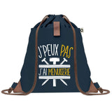 sac a dos bleu coton recycle avec pochette idee cadeau originale pour collegue ami prof ou membre de la famille cadeau mixte noel anniversaire secret santa ou depart au travail sac leger pratique et ecologique design breton moderne
