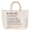 Sac Fête des Mères Mamie Famille Idée Cadeau anniversaire Noël Travail Boulot Métier Départ Retraite Collègue Femme cabas shopping plage