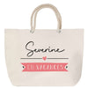 Sac Fête des Mères Mamie Famille Idée Cadeau anniversaire Noël Travail Boulot Métier Départ Retraite Collègue Femme cabas shopping plage