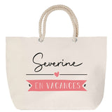 Sac Fête des Mères Mamie Famille Idée Cadeau anniversaire Noël Travail Boulot Métier Départ Retraite Collègue Femme cabas shopping plage