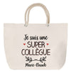 Sac Fête des Mères Mamie Famille Idée Cadeau anniversaire Noël Travail Boulot Métier Départ Retraite Collègue Femme cabas shopping plage