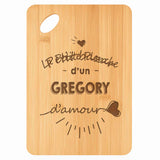 Planche bambou gravée personnalisée homme idée cadeau Fête des Pères apéro 30×20 prénom cuisine plateau fromage anniversaire noel papa papi 