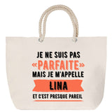 Sac Fête des Mères Mamie Famille Idée Cadeau anniversaire Noël Travail Boulot Métier Départ Retraite Collègue Femme cabas shopping plage