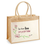 Sac Fête des Mères Mamie MAman Soeur Femme Famille Idée Cadeau anniversaire Noël Travail Boulot Métier Départ Retraite Collègue Femme cabas shopping plage