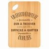 Planche bambou gravée personnalisée homme idée cadeau Fête des Pères apéro 30×20 prénom cuisine plateau fromage anniversaire noel papa papi 