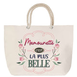 Sac Fête des Mères Mamie Famille Idée Cadeau anniversaire Noël Travail Boulot Métier Départ Retraite Collègue Femme cabas shopping plage