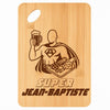 Planche bambou gravée personnalisée homme idée cadeau Fête des Pères apéro 30×20 prénom cuisine plateau fromage anniversaire noel papa papi 