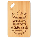 Planche à découper cadeau Noël famille amis papa maman mamie papi, idée cadeau apéro et cuisine, Secret Santa