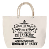 Sac Fête des Mères Mamie Famille Idée Cadeau anniversaire Noël Travail Boulot Métier Départ Retraite Collègue Femme cabas shopping plage