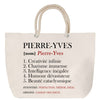Sac Fête des Mères Mamie Famille Idée Cadeau anniversaire Noël Travail Boulot Métier Départ Retraite Collègue Femme cabas shopping plage