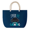 Sac de plage Bleu anse corde J'peux Pas Gaming