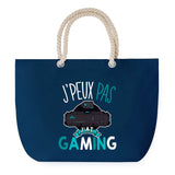 Sac de plage Bleu anse corde J'peux Pas Gaming