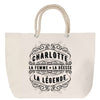 Sac Fête des Mères Mamie Famille Idée Cadeau anniversaire Noël Travail Boulot Métier Départ Retraite Collègue Femme cabas shopping plage