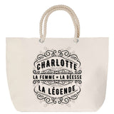 Sac Fête des Mères Mamie Famille Idée Cadeau anniversaire Noël Travail Boulot Métier Départ Retraite Collègue Femme cabas shopping plage