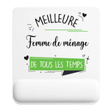 Tapis de souris ergonomique avec repose-poignet, accessoire bureau pour femme et homme, fête des pères, cadeau pas cher, idée cadeau fête des mères, secret santa, départ à la retraite, télétravail et gaming