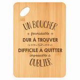 Planche bambou gravée personnalisée homme idée cadeau Fête des Pères apéro 30×20 prénom cuisine plateau fromage anniversaire noel papa papi 