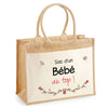 Sac Fête des Mères Mamie MAman Soeur Femme Famille Idée Cadeau anniversaire Noël Travail Boulot Métier Départ Retraite Collègue Femme cabas shopping plage
