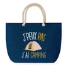 Sac de plage Bleu anse corde J'peux Pas Camping