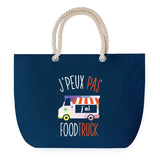 Sac de plage Bleu anse corde J'peux Pas Foodtruck