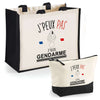Cabas homme ou femme sac plage ou shopping tote bag pochette trousse Idée cadeau original pour anniversaire Noël travail départ retraite collègue famille fete des mères fetes des pères papa maman mamie papi