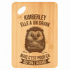 Planche bambou gravée personnalisée femme idée cadeau Fête des Mères apéro 30×20 prénom cuisine plateau fromage anniversaire noel maman mamie
