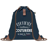 sac a dos femme bleu coton recycle avec pochette cadeau original pour collegue amie prof ou soeur idee cadeau femme noel anniversaire secret santa ou depart a la retraite sac pratique chic et ecoresponsable design breton elegant