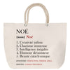 Sac Fête des Mères Mamie Famille Idée Cadeau anniversaire Noël Travail Boulot Métier Départ Retraite Collègue Femme cabas shopping plage