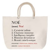 Sac Fête des Mères Mamie Famille Idée Cadeau anniversaire Noël Travail Boulot Métier Départ Retraite Collègue Femme cabas shopping plage